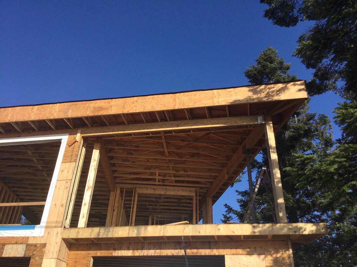 Second story home under construction